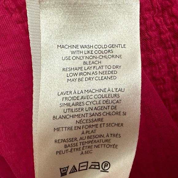 Anthropologie Sheer Puff-Sleeve Top in Pink - Picture 10 of 10